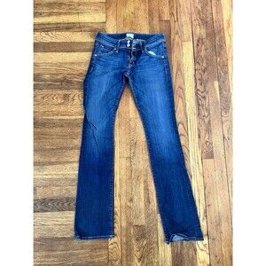 Hudson Beth Baby Boot Jeans size 27 Blue Denim Mid Rise Flap Button Pocket
